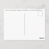 James Whistler - Portrait der Mutter des Künstlers Postkarte (Rückseite)