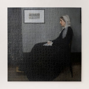 James Whistler - Portrait der Mutter des Künstlers Puzzle