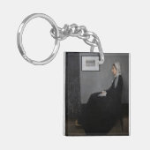 James Whistler - Portrait der Mutter des Künstlers Schlüsselanhänger (Vorderseite links)