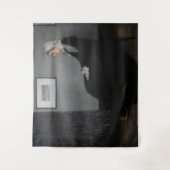 James Whistler - Portrait der Mutter des Künstlers Wandteppich (Vorderseite)