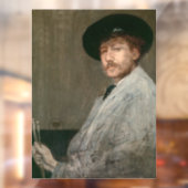 James Whistler - Portrait des Malers Fensteraufkleber (Blatt 2)