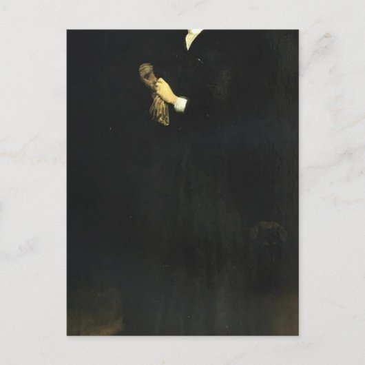 James Whistler - Portrait von Frau Cassatt Postkarte (Vorderseite)