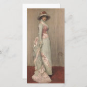 James Whistler - Portrait von Lady Meux Dankeskarte (Vorne/Hinten)