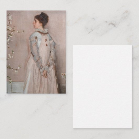 James Whistler - Symphonie in Fleisch, Farbe und R Mitteilungskarte (Vorne/Hinten)