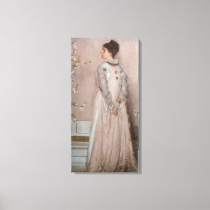 James Whistler - Symphonie in Fleischfarbe und Ros Leinwanddruck