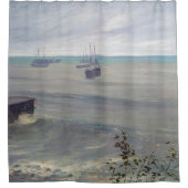 James Whistler - Symphonie in Grau und Grün Duschvorhang (Vorderseite)