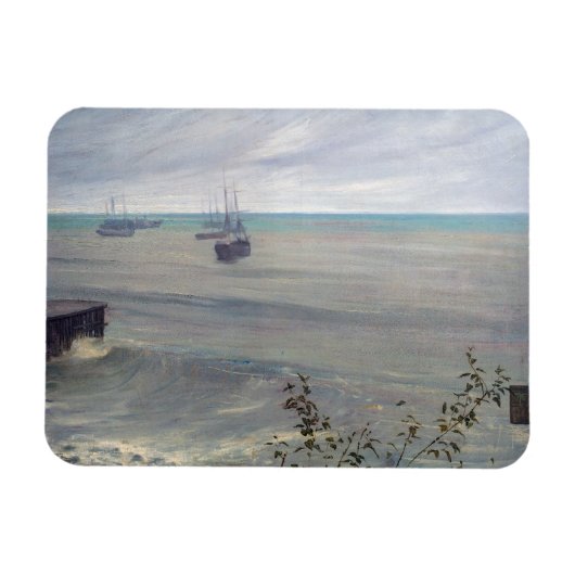 James Whistler - Symphonie in Grau und Grün Magnet (Horizontal)