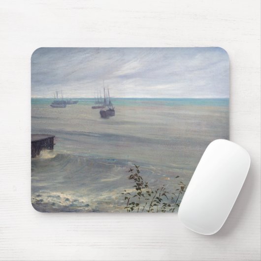 James Whistler - Symphonie in Grau und Grün Mousepad (Mit Mouse)