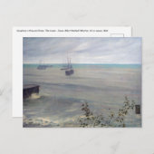 James Whistler - Symphonie in Grau und Grün Postkarte (Vorne/Hinten)