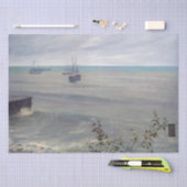 James Whistler - Symphonie in Grau und Grün Seidenpapier (Handwerk)