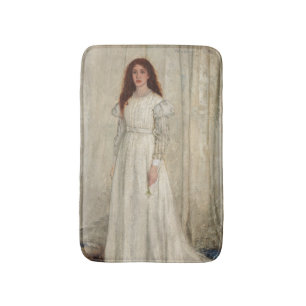 James Whistler - Symphonie in Weiß Nr. 1 Badematte