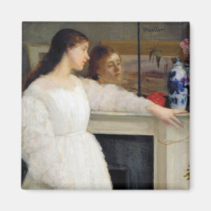 James Whistler - Symphonie in Weiß Nr. 2 Magnet