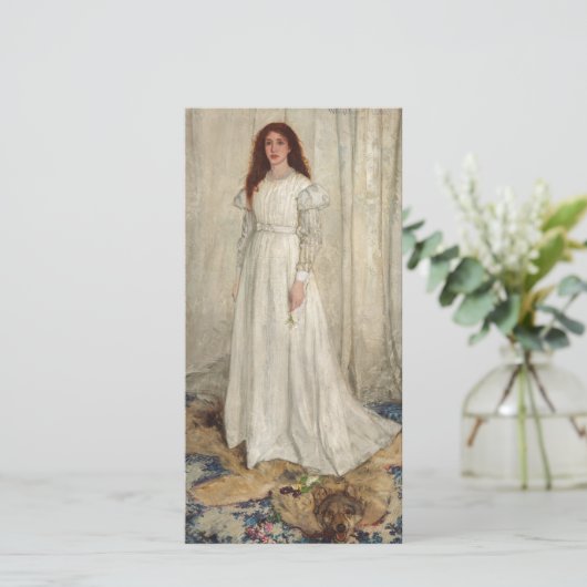 James Whistler - Symphony in White No. 1 Dankeskarte (Stehend Vorderseite)