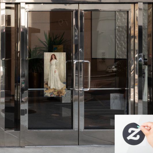 James Whistler - Symphony in White No. 1 Fensteraufkleber (Büro Tür)