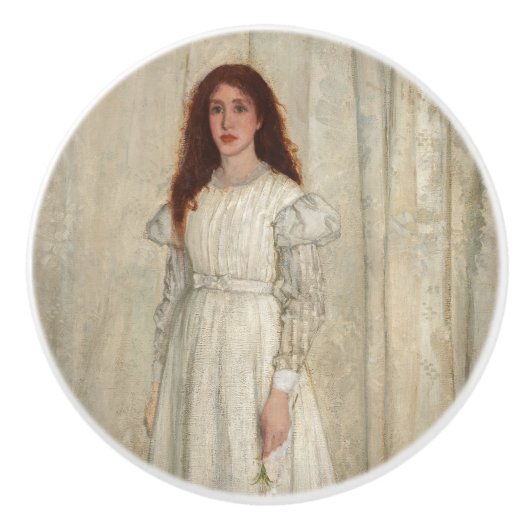 James Whistler - Symphony in White No. 1 Keramikknauf (Vorderseite)
