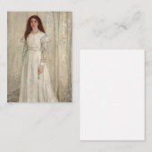 James Whistler - Symphony in White No. 1 Mitteilungskarte (Vorne/Hinten)