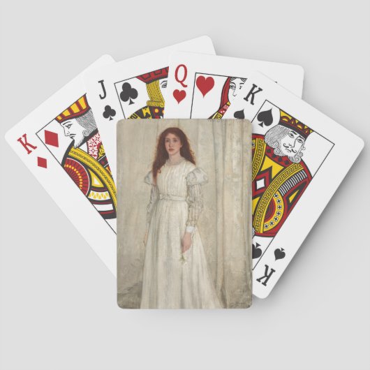 James Whistler - Symphony in White No. 1 Spielkarten (Rückseite)