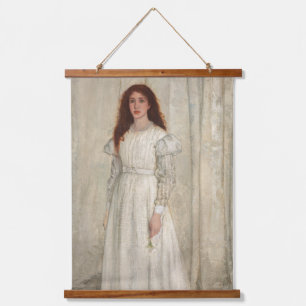 James Whistler - Symphony in White No. 1 Wandteppich Mit Holzrahmen