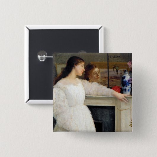 James Whistler - Symphony in White No. 2 Button (Vorne & Hinten)