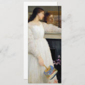 James Whistler - Symphony in White No. 2 Einladung (Vorne/Hinten)