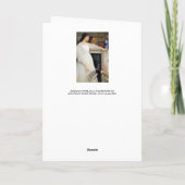 James Whistler - Symphony in White No. 2 Karte (Rückseite)