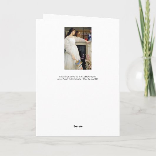 James Whistler - Symphony in White No. 2 Karte (Rückseite)