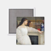 James Whistler - Symphony in White No. 2 Magnet (Vorderseite/Rückseite)
