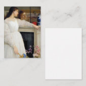 James Whistler - Symphony in White No. 2 Mitteilungskarte (Vorne/Hinten)