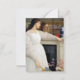 James Whistler - Symphony in White No. 2 Mitteilungskarte