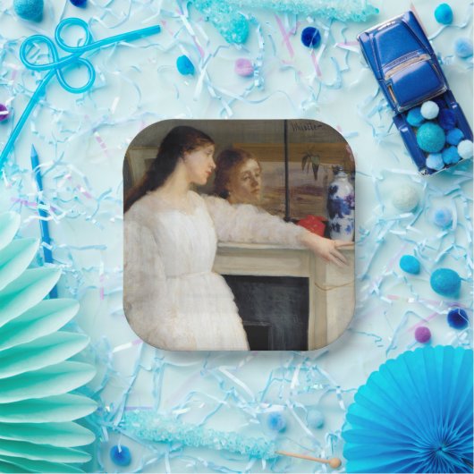 James Whistler - Symphony in White No. 2 Pappteller (Party)