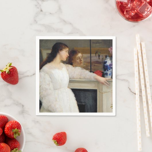 James Whistler - Symphony in White No. 2 Serviette (Beispiel)