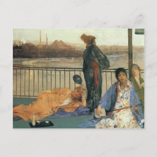 James Whistler-The Balcony Postkarte (Vorderseite)