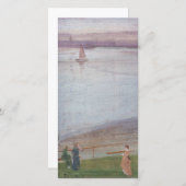 James Whistler - Variationen in Violet und Green Dankeskarte (Vorne/Hinten)