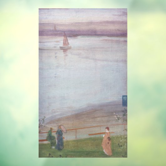 James Whistler - Variationen in Violet und Green Fensteraufkleber (Blatt 3)