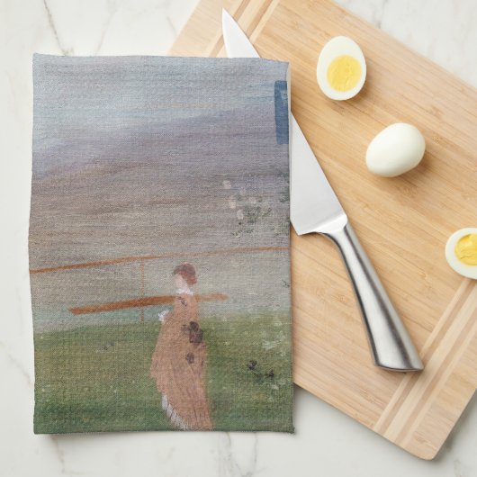 James Whistler - Variationen in Violet und Green Geschirrtuch (Viertel Falte)