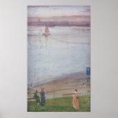 James Whistler - Variationen in Violet und Green Poster (Vorne)