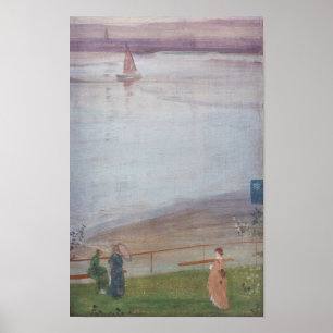 James Whistler - Variationen in Violett und Grün Poster