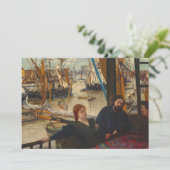 James Whistler - Wapping Dankeskarte (Stehend Vorderseite)