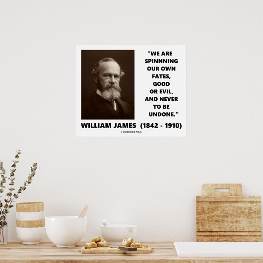 James zitiert unser Schicksal selbst gut oder böse Poster (Küche)