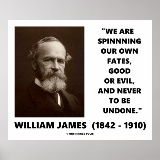 James zitiert unser Schicksal selbst gut oder böse Poster (Vorne)