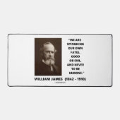 James zitiert unser Schicksal selbst gut oder böse Schreibtischunterlage (Vorderseite)
