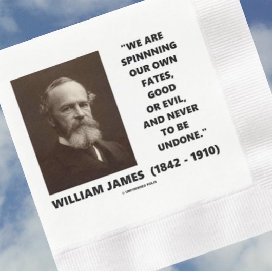 James zitiert unser Schicksal selbst gut oder böse Serviette