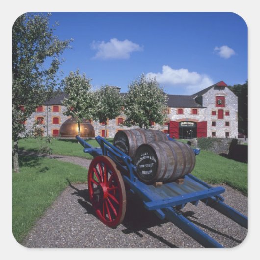 Jamesons Whisky Heritage Centre, Midleton Quadratischer Aufkleber (Vorderseite)