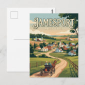 Jamesport Missouri Postkarte (Vorne/Hinten)