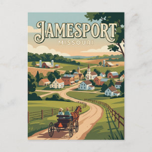 Jamesport Missouri Postkarte
