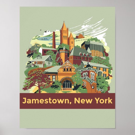 Jamestown Architecture Poster (11 x 14) (Vorne)