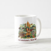 Jamestown Architektur-Tasse (weiße 11oz) Kaffeetasse (VorderseiteRechts)