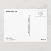 Jamestown (Jungfrau) Postkarte (Rückseite)