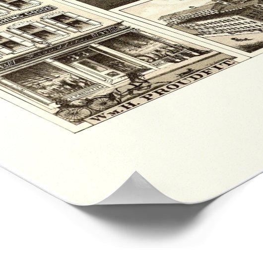 Jamestown, NY Panoramic Map - 1882 Poster (Ecke)