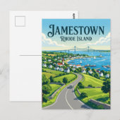 Jamestown Rhode Island Postkarte (Vorne/Hinten)